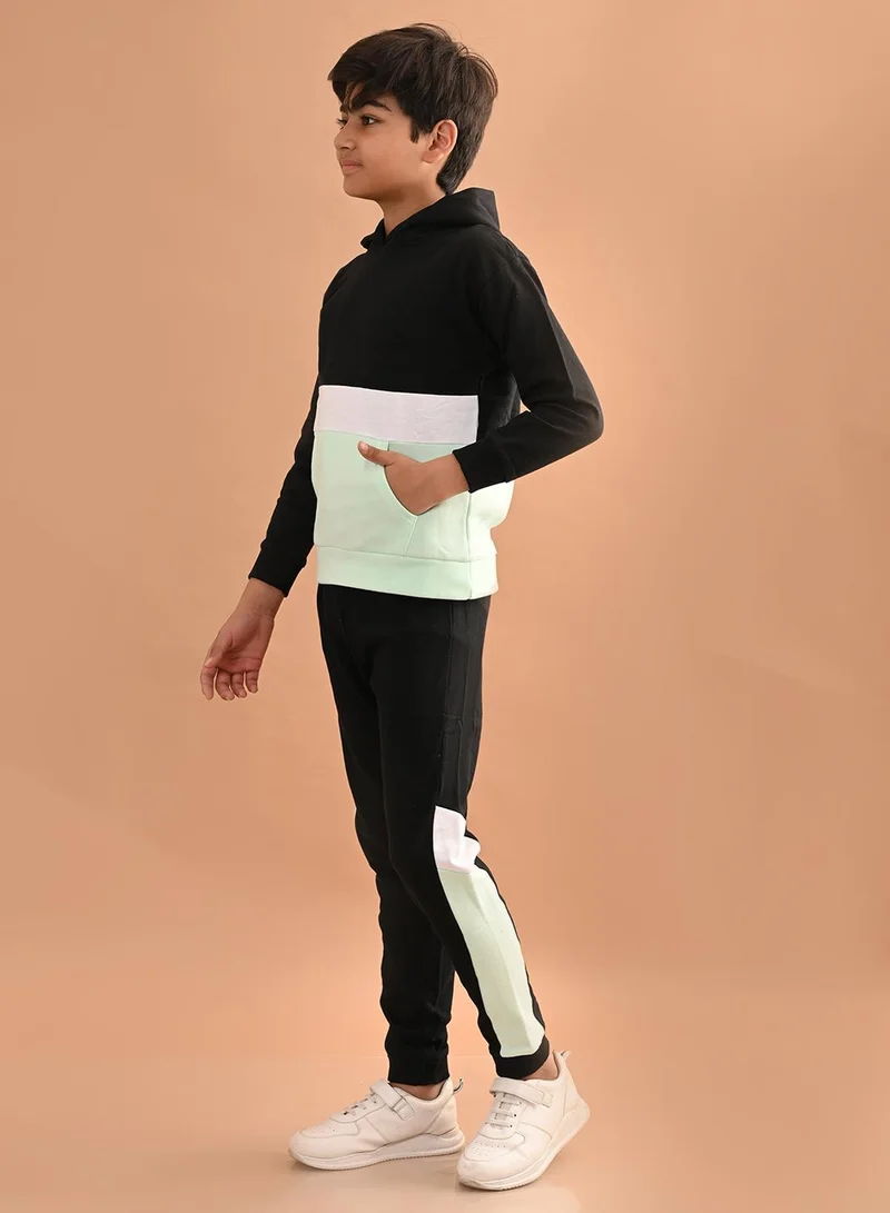 ليل بيكس طقم سويت شيرت وبنطلون رياضي سادة