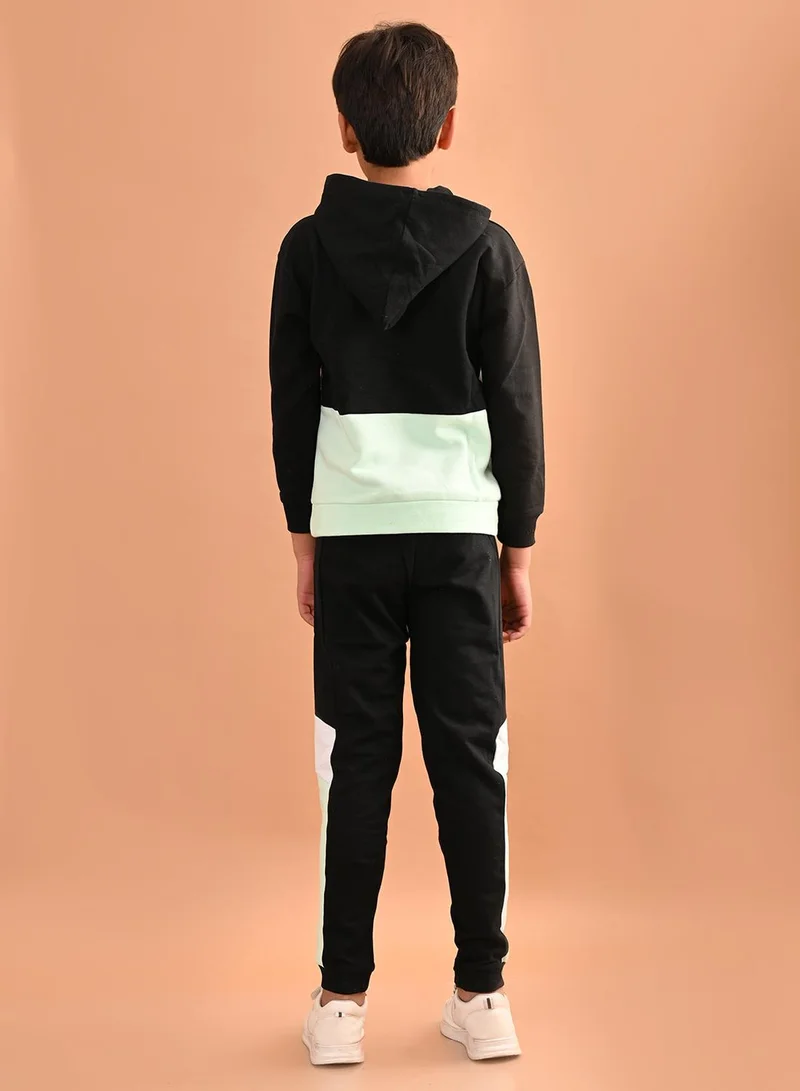 ليل بيكس طقم سويت شيرت وبنطلون رياضي سادة