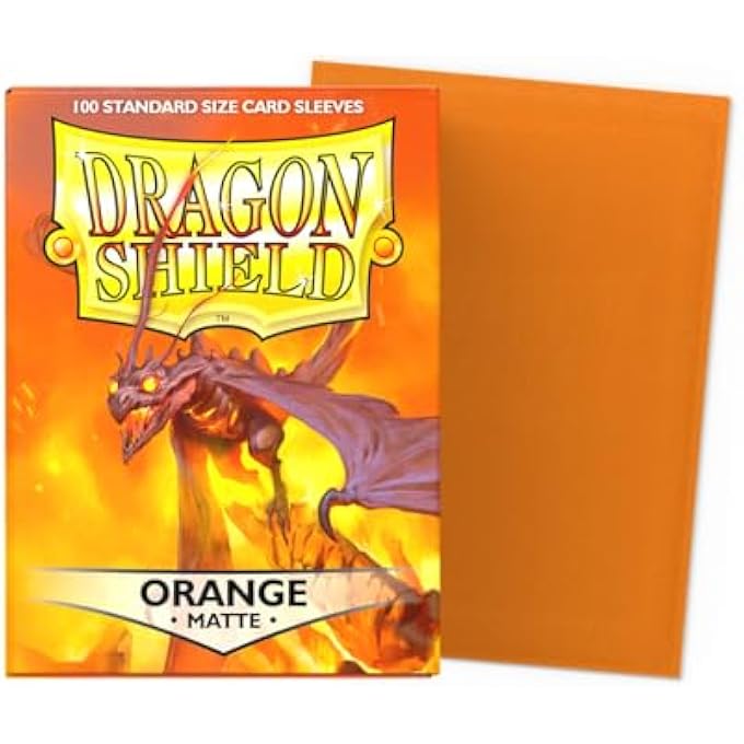 dragon shield ARCANE TINMAN STANDARD SIZE SLEEVES MATTE ORANGE 100CT - CARD SLEEVES ARE SMOOTH & TOUGH - COMPATIBLE WITH POKEMON, YU-GI-OH!, & MAGIC THE GATHERING CARD SLEEVES MTG, TCG, OCG - Image 3