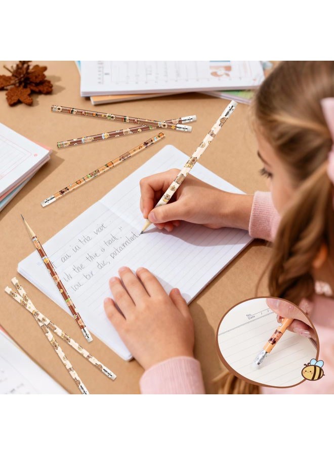 Xqumoi Capybara Pencils with Eraser - Cute Capybara #2 HB Pencils, School Classroom Student Rewards Back to School Office Supply Animal Print Goodie Bag Fillers Stuffers Birthday Party Favors - Image 4