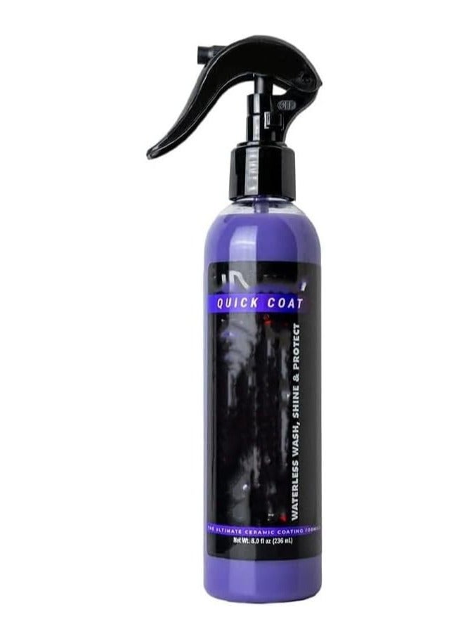 Generic Ceramic Coating - Car Wax Spray - Waterless Car Wash & Wax - Hydrophobic Top Coat Polish & Polymer Paint Sealant PWaterless Ceramic Coating Car Wax Spray, 236 ml - Image 1