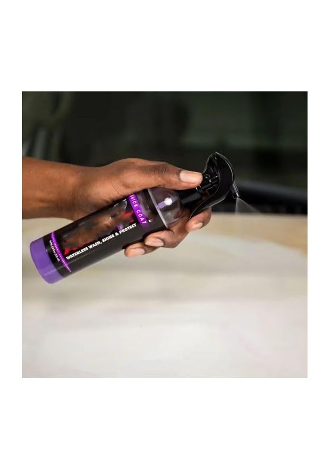 Generic Ceramic Coating - Car Wax Spray - Waterless Car Wash & Wax - Hydrophobic Top Coat Polish & Polymer Paint Sealant PWaterless Ceramic Coating Car Wax Spray, 236 ml - Image 2