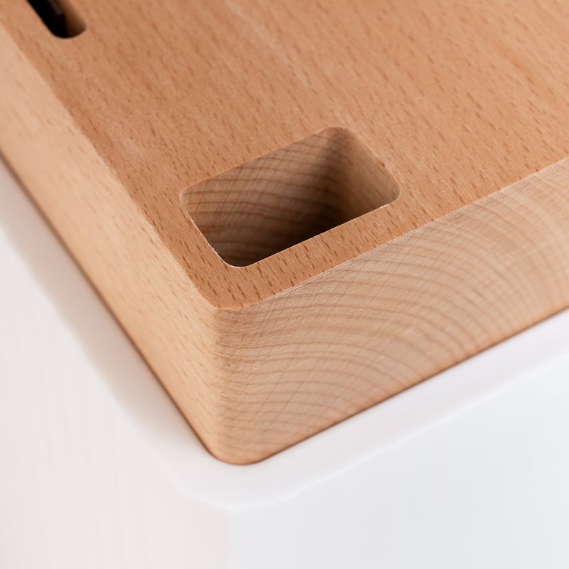 Alberto stainless steel knife set with wooden knife block 6 pcs - Image 5