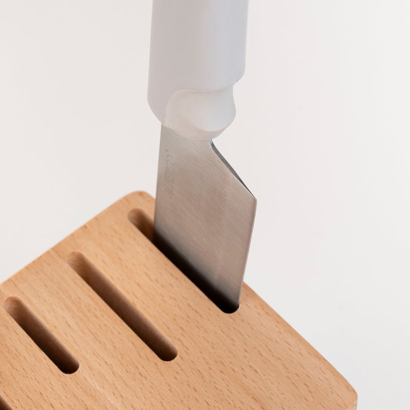 Alberto stainless steel knife set with wooden knife block 6 pcs - Image 3