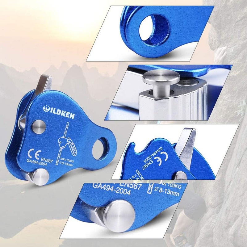WILDKEN Climbing Ascender Fall Protection Belay Device Climbing Rope Grab for Rock Climbing Mountaineering Tree Arborist Expedition Caving Rescue Aerial Work - Image 4