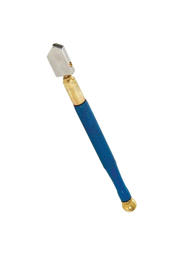 175mm Oiled APT Glass Cutting Pen with Tungsten Carbide Wheel – Lubricated Glass Cutter, knurled copper grip, spring-fed oil reservoir - Image 4