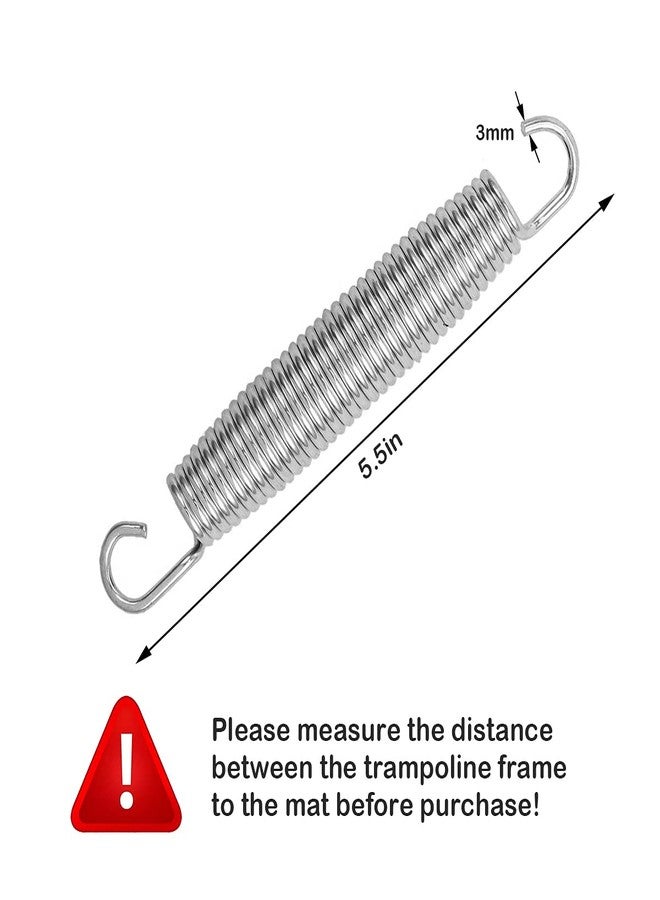 Ecjiuyi 5 Pack 5.5 Inch Replacement Trampoline Springs Heavy Duty Stainless Steel Spring Tools Accessories - Image 2