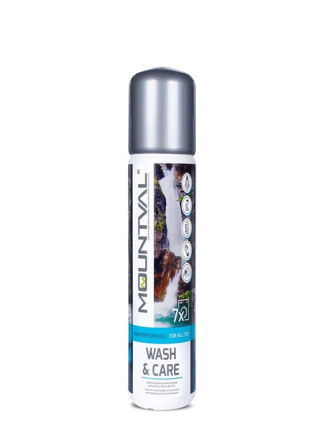 Mountval Wash & Care, Performance Wash-In Cleaner For Technical And Wet Weather Clothing And Equipment With Climatic Membranes, Including Gore-Tex - 10.70 fl. Oz. - Image 1