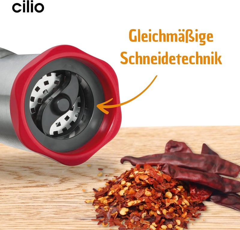 Cilio Premium Piccante Chili Chilli Mill Grinder Red - Image 2