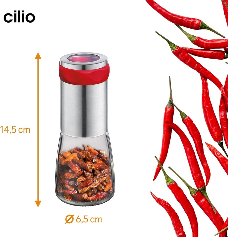 Cilio Premium Piccante Chili Chilli Mill Grinder Red - Image 5