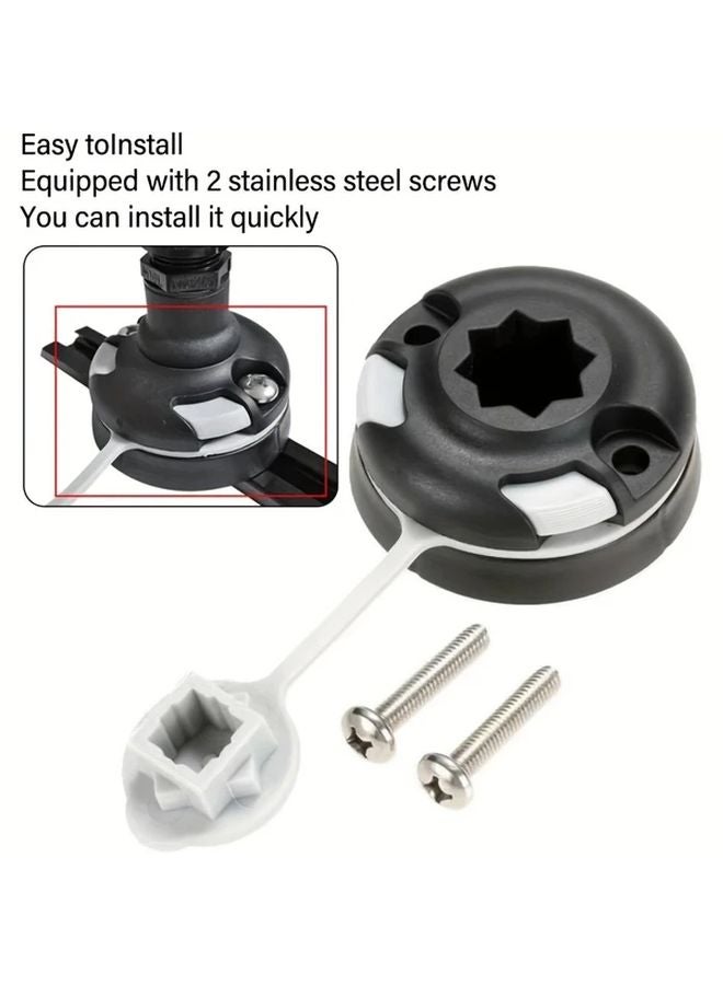 قطعة واحدة من قاعدة تركيب الكاياك النايلون، حاملة صنارة قارب قابل للنفخ، مجموعة ملحقات الصيد - Image 5