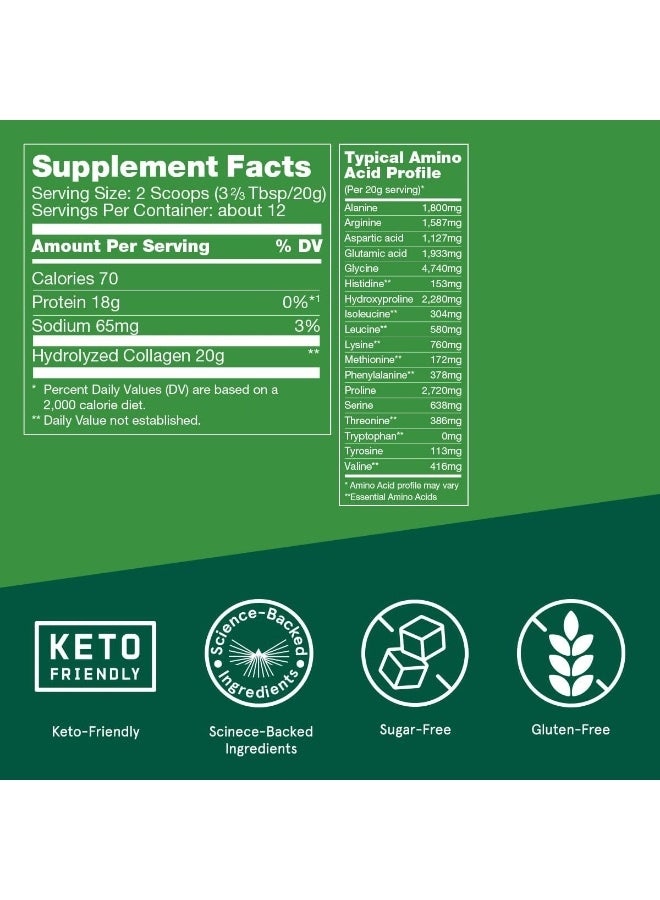 Bulletproof Collagen Unflavored Protein Powder, (8.5Oz) - Image 2