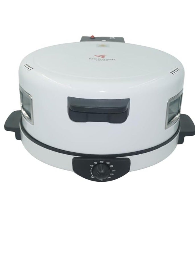ميباشي Mebashi Arabic Bread/Rotti Maker 2200 Watt 40 Cm Diameter White ME-HBM141 - Image 2
