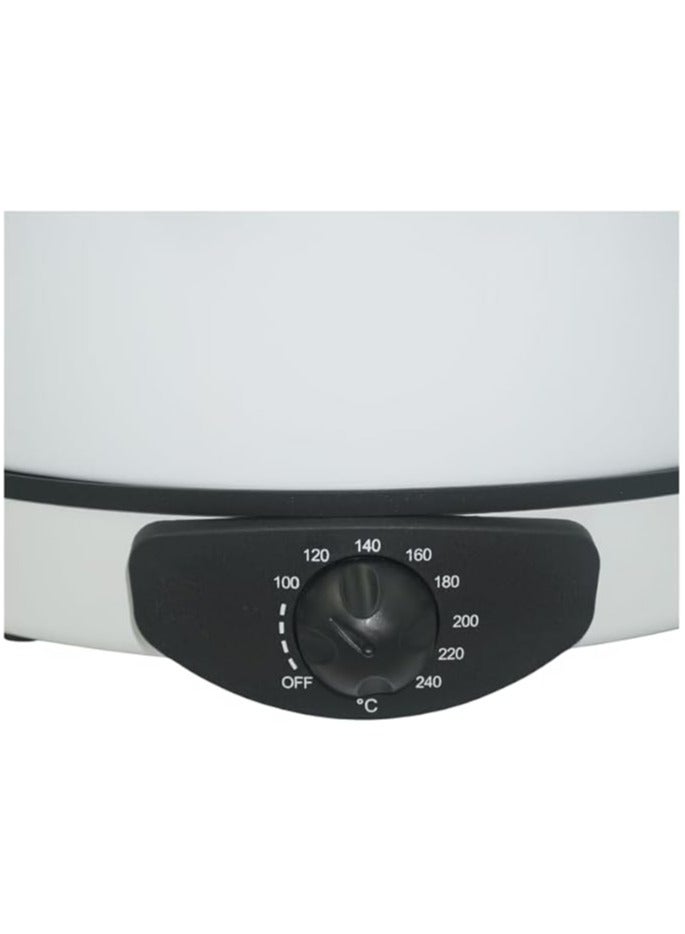 ميباشي Mebashi Arabic Bread/Rotti Maker 2200 Watt 40 Cm Diameter White ME-HBM141 - Image 4