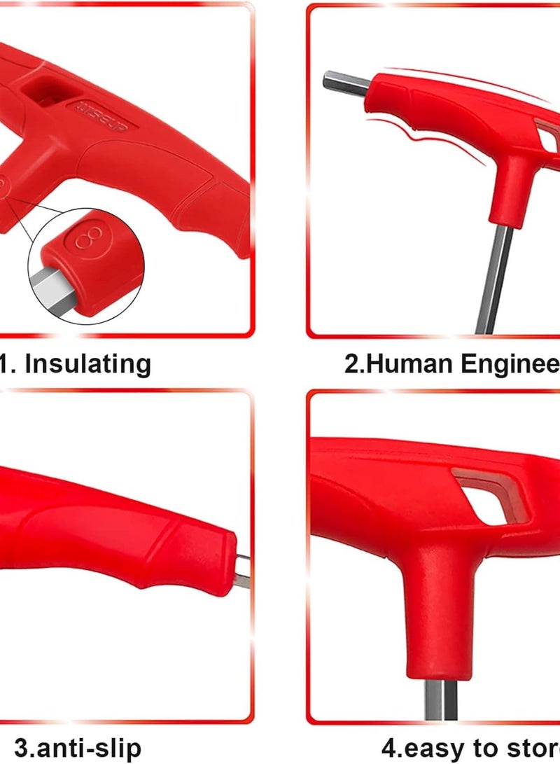GGOOT Hex Keys, 5mm Allen Key, CR-V Heavy Metric Hex Wrench, Extra Long Flat End Allen Keys - Image 2