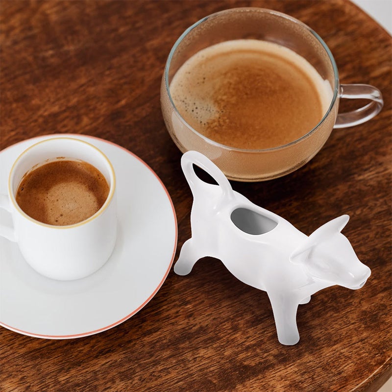 2pcs Ceramic Jug Shaped Cup Ceramic Coffee Syrup Pitcher - Image 3