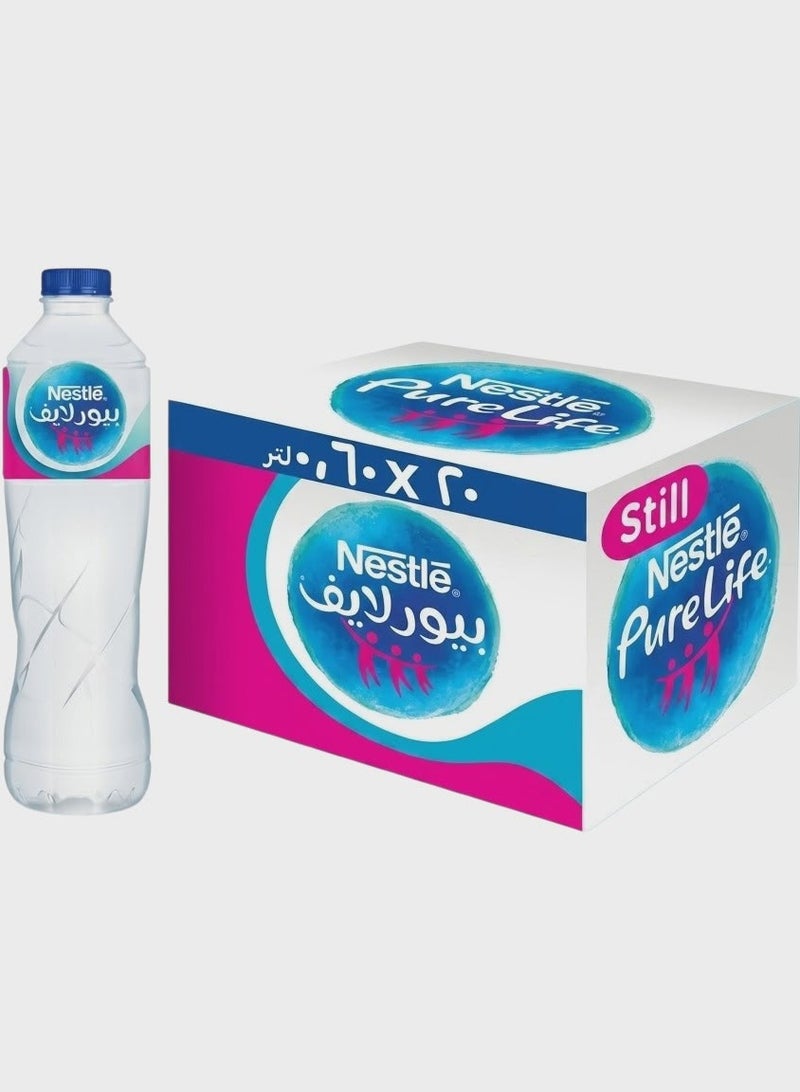 Nestle Nestlé Pure Life Natural Drinking Water - 0.60L - 12 Bottles - Image 1