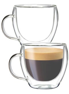 Youngever 2 Pack Glass Espresso Mugs, Double Wall Thermo Insulated Glass Coffee Cups, Glass Coffee Mugs, 5.5 Ounce (Wide) - pzsku/Z290A3E07837208BEF355Z/45/_/1694167825/16db94f5-c820-4e8d-8146-ffc22b9b03e2