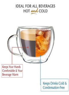 Youngever 2 Pack Glass Espresso Mugs, Double Wall Thermo Insulated Glass Coffee Cups, Glass Coffee Mugs, 5.5 Ounce (Wide) - pzsku/Z290A3E07837208BEF355Z/45/_/1694167827/6d67b4e0-2ca1-4e12-a20c-d9366b34bc94