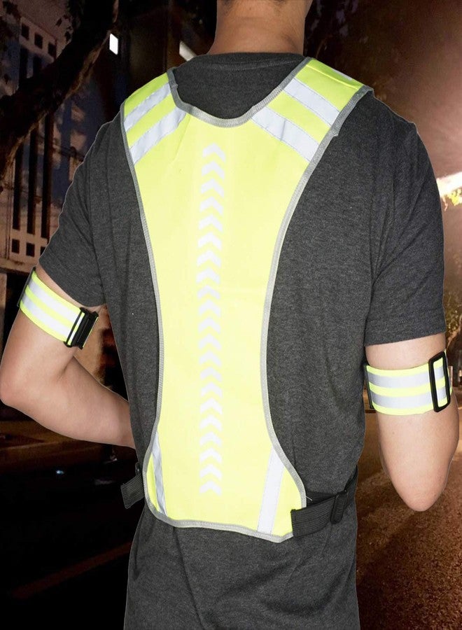TOURUN Reflective Running Vest Gear with Pocket for Women Men Kids, Safety Reflective Vest Bands for Night Cycling Walking Bicycle Jogging - Image 4