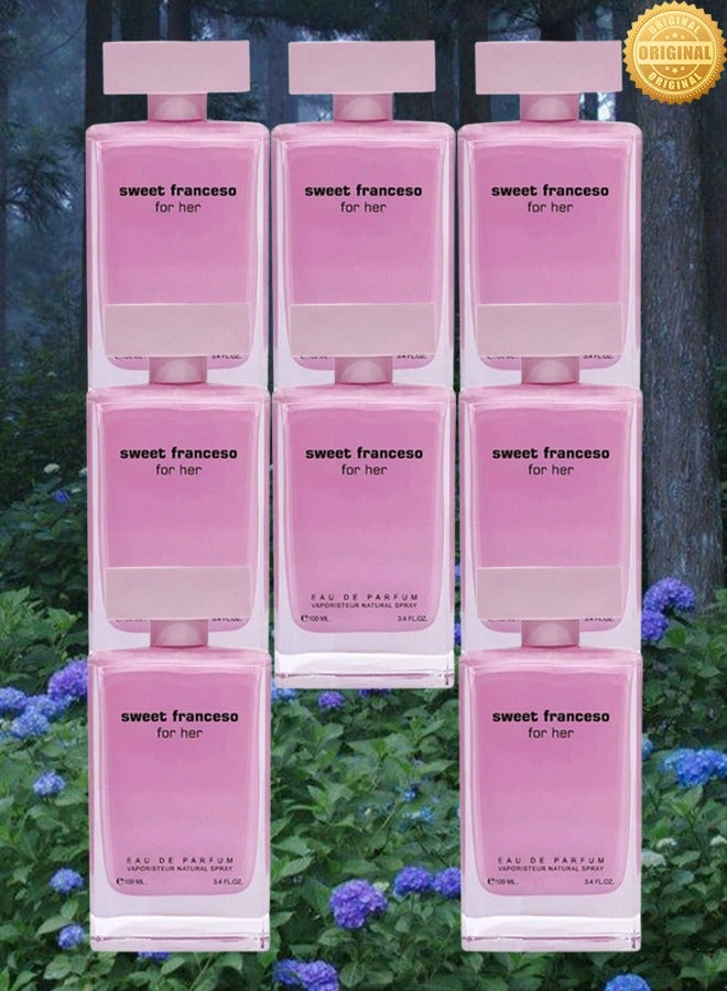 فور هير 8 قطع عطر سويت فرانسيسو الوردي لها 100 مل - Image 1