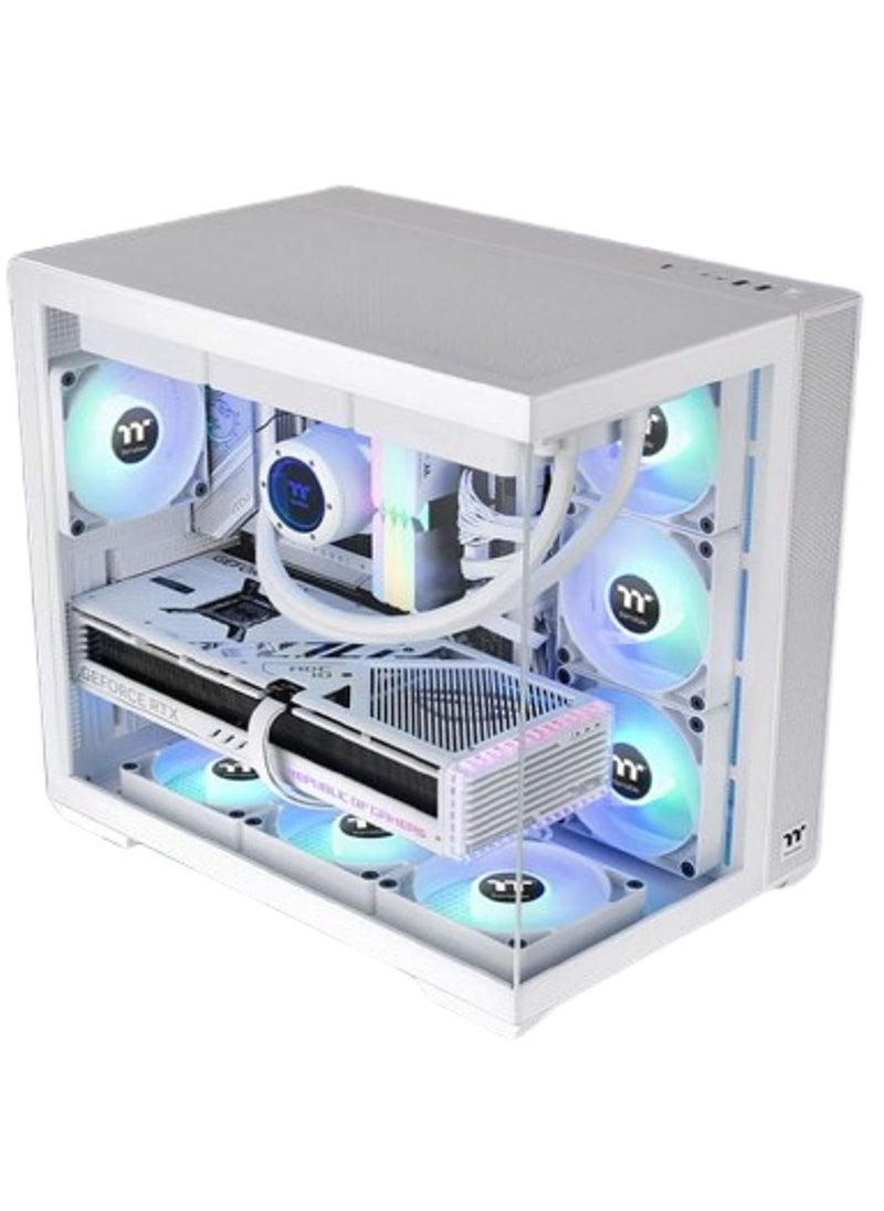 NANOTECH - Thunder Gaming PC - AMD Ryzen 7 5800XT AM4 CPU Processor, 8 Cores & 16 Threads, DDR5 32GB (2*16) Ram, PURE AMD Radeon RX 7700 XT 12GB GDDR6 Graphics Card, 2TB NVMe M.2 SSD, 3 Fan AIO Liquid Cooler, 850W 80 Plus Power Supply, Windows 11 Pro | Wi-Fi - Image 1