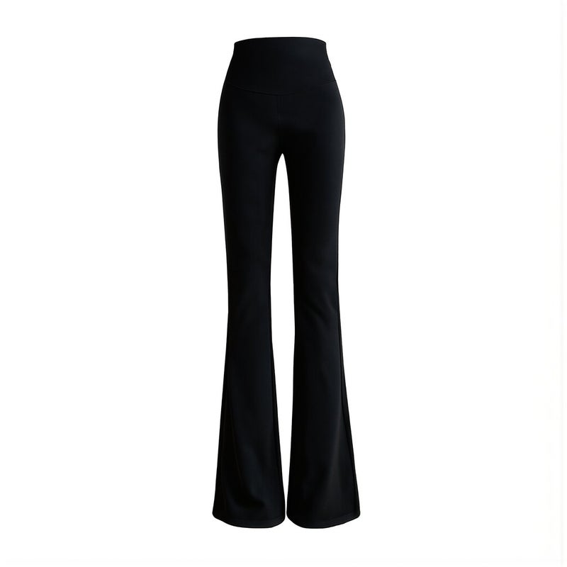 Inclusive Fit Flare Shark Leggings Curvy Friendly High Waist M Black - Image 1
