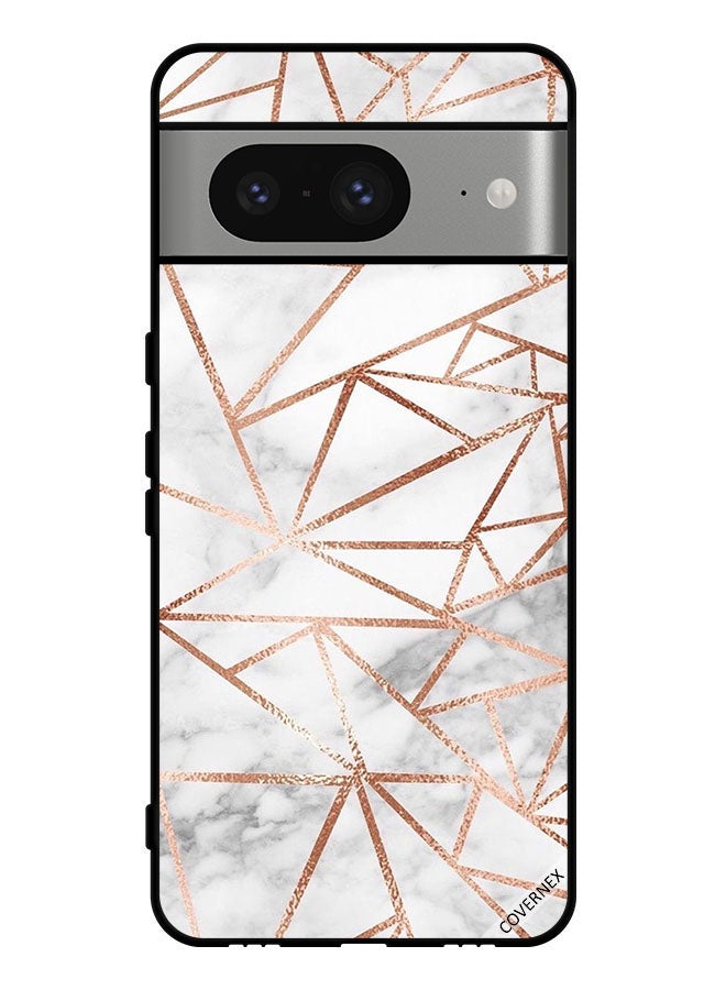 Covernex Protective Case Cover For Google Pixel 8 Marble Pattern Wallpaper - Image 1