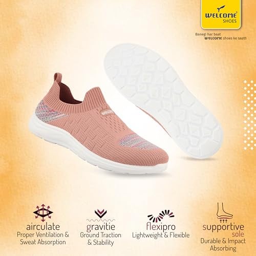 Welcome Womens Casual Slipon Shoes, W IIFA 103-D Peach_6 - Image 2