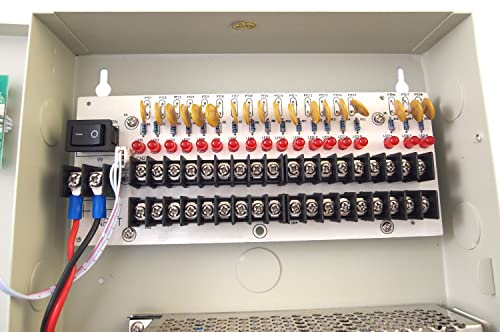 Evertech Power Box 18 Ch Channel 12V DC 10 A Power Supply Distribution Box for CCTV DVR Security Camera LED Lights - Image 3