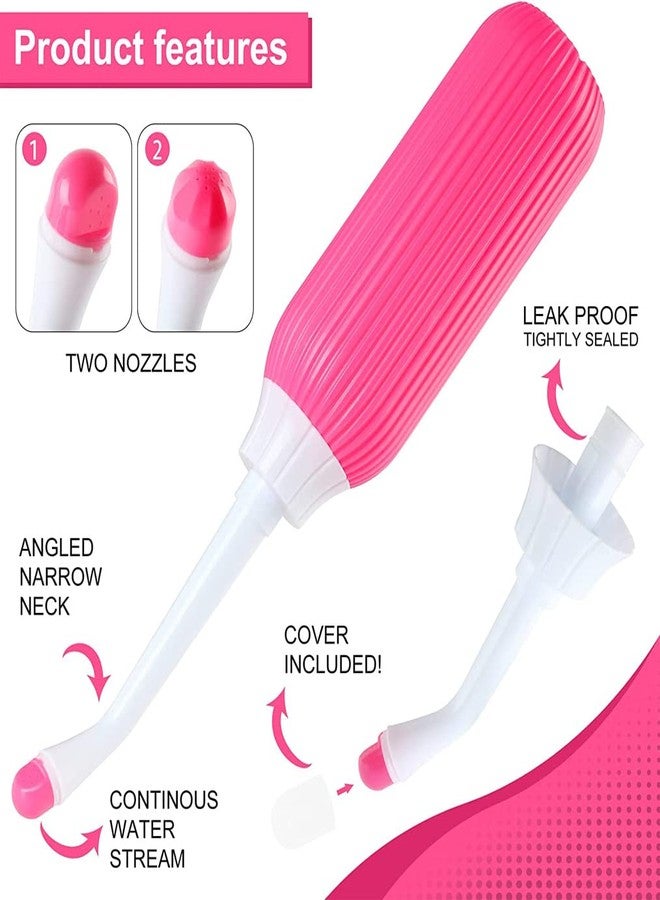 WOTOFY Portable Bidet Bottle for Travel (Pink, 500 ML) - Image 3