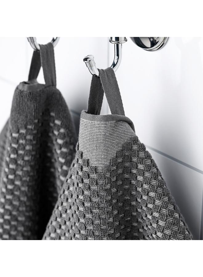 Zaboon Bath towel, dark grey, 70x140 cm - Image 4