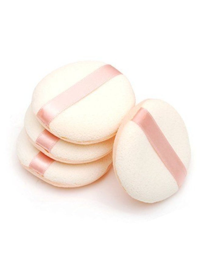 Makeup sponge set for powder and foundation, 4 pieces, reusable, wet and dry use, makeup sponge for applying foundation and face powder for women - color may very - Image 4