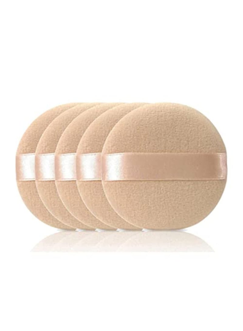 Makeup sponge set for powder and foundation, 4 pieces, reusable, wet and dry use, makeup sponge for applying foundation and face powder for women - color may very - Image 3