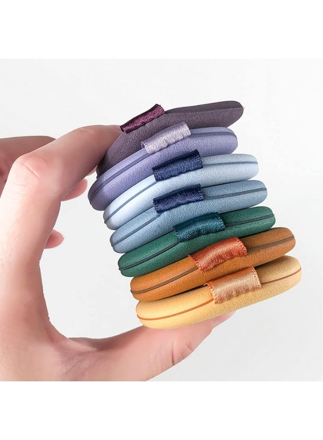 Makeup sponge set for powder and foundation, 4 pieces, reusable, wet and dry use, makeup sponge for applying foundation and face powder for women - color may very - Image 5