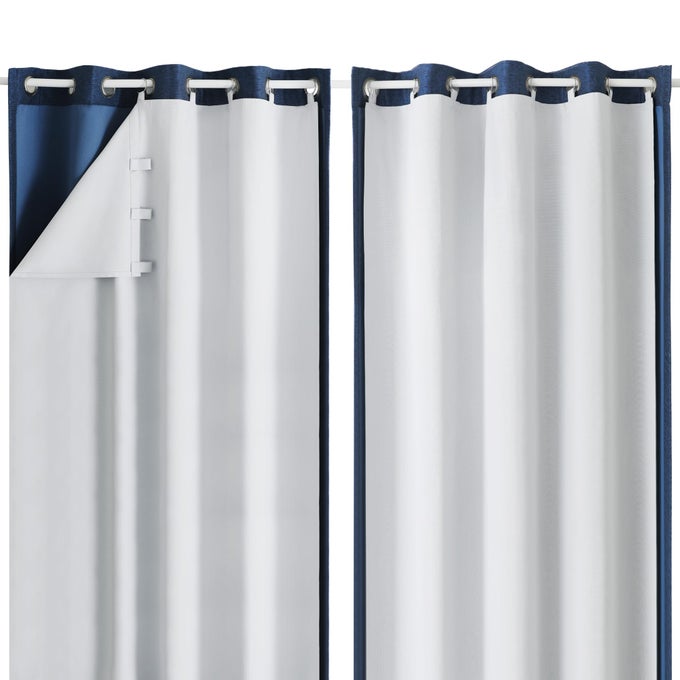 GREYISH WHITE 100 BLACKOUT CURTAIN LINER 2 PANELS SET FOR BEDROOM LIVING ROOM INSULATED CURTAINS LINER FOR 95 96 INCH LONG CURTAINS EACH 50 WX92 L 2 LINERS PER SET WITH 17 PIECES RINGS