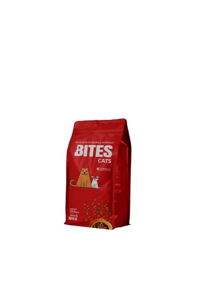 Dry Food with Chicken Rice & Vegetables for Adult Cats 4kg