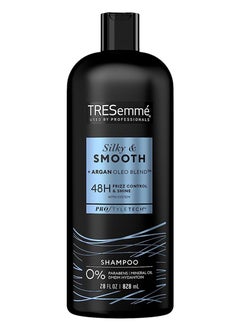 TRESemmé Smooth & Silky Anti-Frizz Shampoo for Shiny, Smooth & Silky Hair with Moroccan Argan Oil for Dry Hair, 28 fl oz (828 ml)