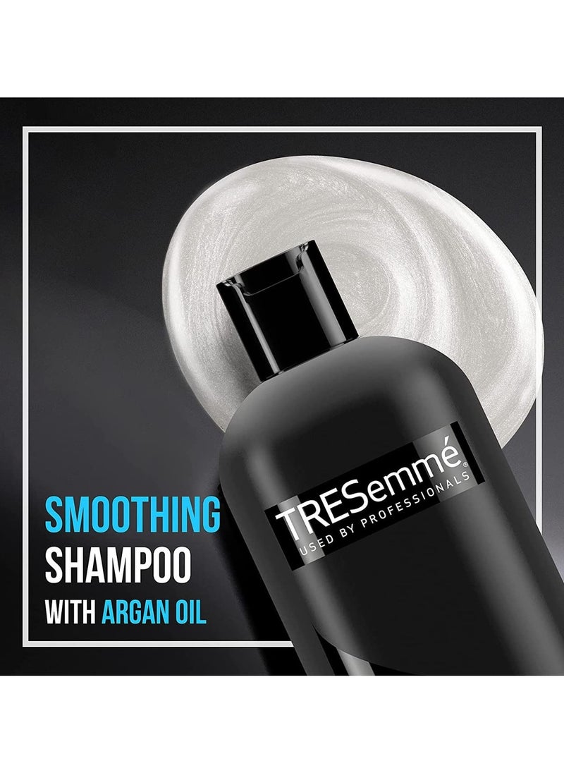 TRESemmé - TRESemmé Smooth & Silky Anti-Frizz Shampoo for Shiny, Smooth & Silky Hair with Moroccan Argan Oil for Dry Hair, 28 fl oz (828 ml) - Image 1
