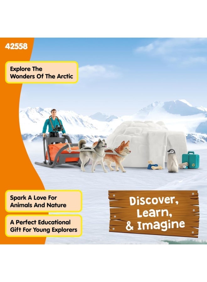 Schleich Wild Life Wild Animal Toy Playset for Boys and Girls Ages 3+, Antarctic Expedition with Arctic Animals - Image 3