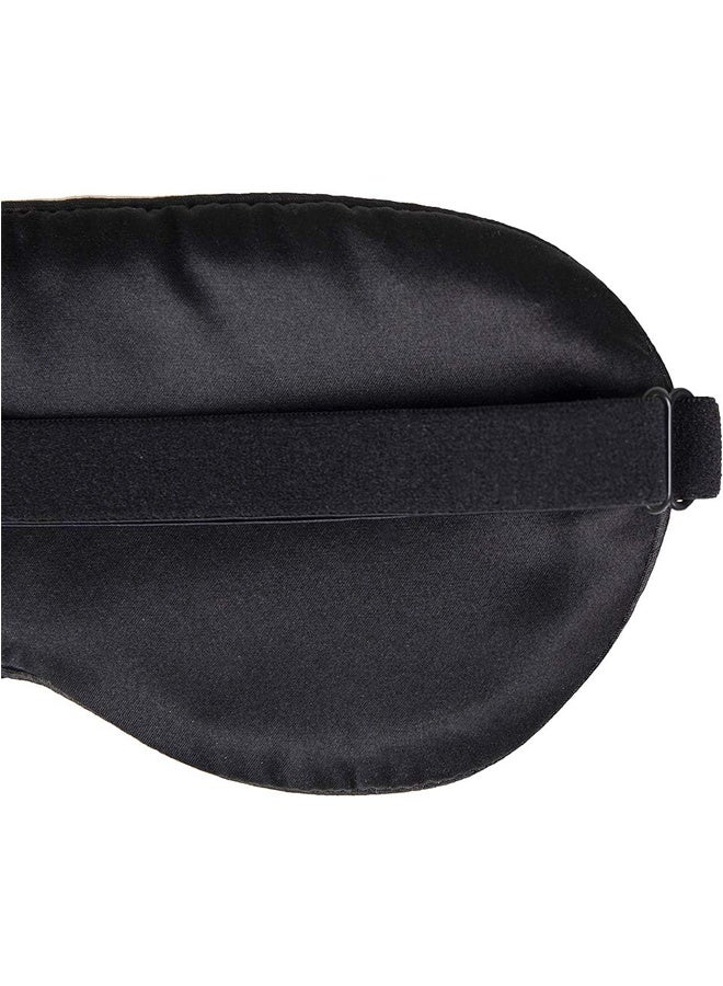 Natural silk sleep eye mask with adjustable shoulder strap, suitable for blocking light for both women and men, with elastic band, ultra soft sleep eye mask - Image 4