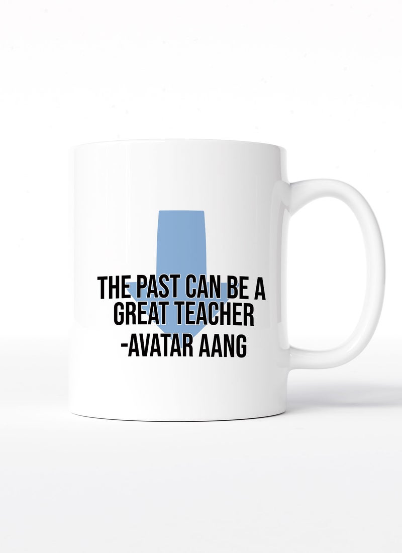 LOUD UNIVERSE White Ceramic Coffee Mug Airbender The Past Can Be Great Quote Ceramic Tea Cup - Image 1