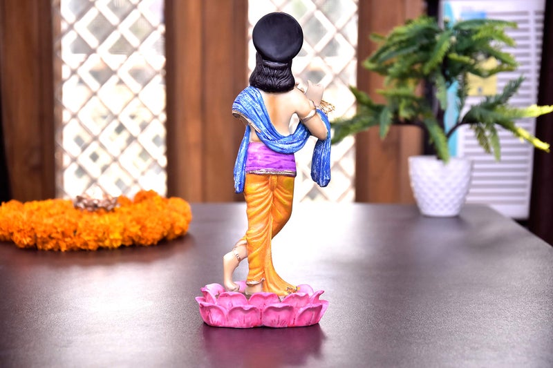 Mariner's Creation Krishna Idol for Home Decor and Gift Krishna Statue Made of Resin and Marble for Office and hoome Showcase - Image 4