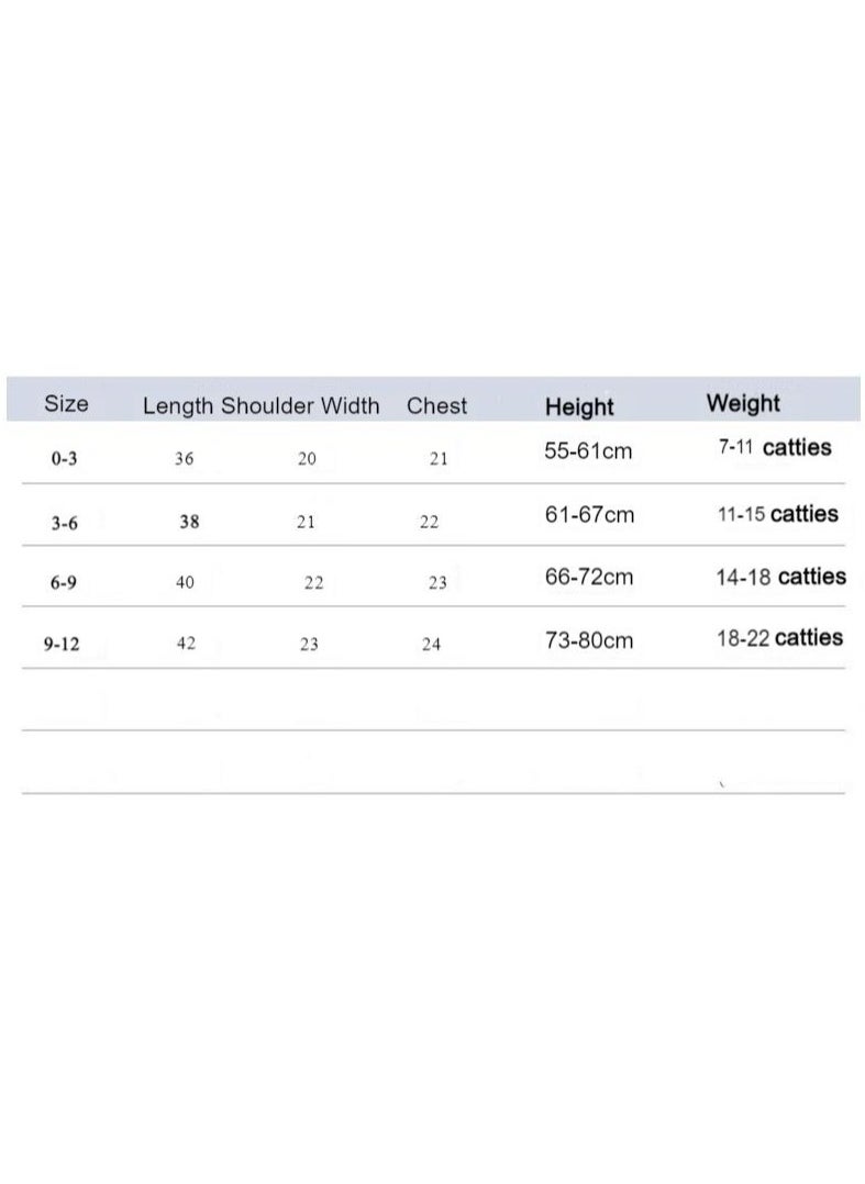 3-piece set of pure cotton jumpsuits for infants and young children, short-sleeved crawling clothes - Image 2