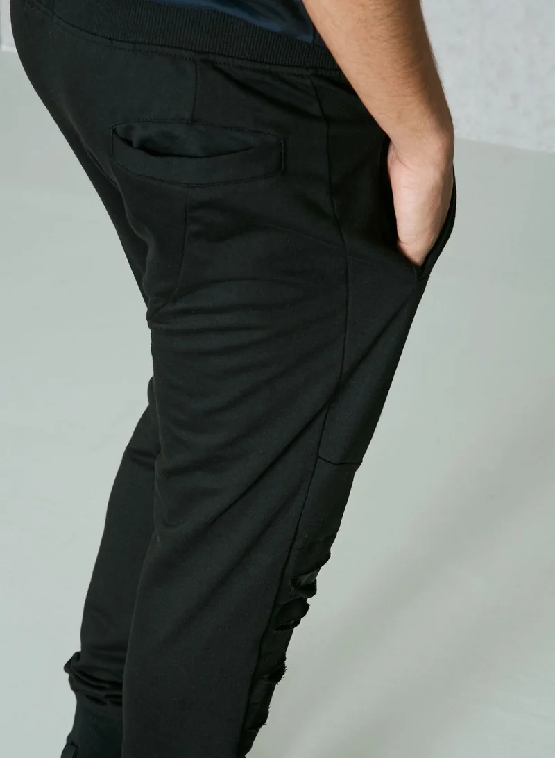 Seventy Five Ripped Knee Camo Sweatpants