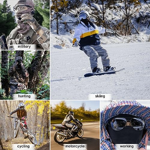 XY3545HS Camo Military Warm Balaclava for Winter Outdoors-Ski Mask，Hunting，Fishing，Motorcycle Windproof，Unisex，Elastic (Camo cp) - Image 5