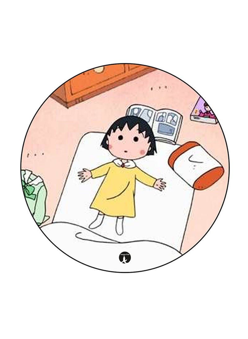 Anime Chibi Maruko Chan Printed Mouse Pad Multicolour