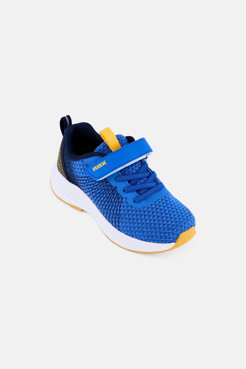 RBX Toddlers Boy Brand Logo Velcro Closure Outdoor Shoes, Blue - Image 1