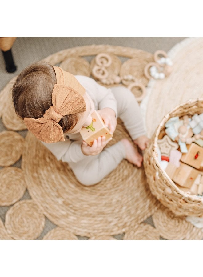 Prohouse 12 Pack Baby Nylon Headbands Hairbands Hair Bow Elastics Handmade Hair Accessories for Baby Girls Newborn Infant Toddlers Kids(Pink) - Image 3