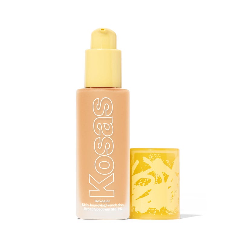 Kosas Revealer Skin-Improving Foundation with SPF 25 Protection - Hydrate, Brighten, Soothe, Plump, Protect Skin - Smoothing Texture, Natural Finish and Clean Formula - Light Medium Neutral Warm 190 - Image 1